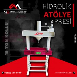 15 Ton Kollu Hidrolik Atölye Presi  - Hydraulic Workshop Press 