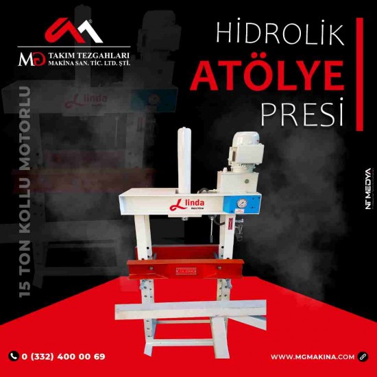 15 Ton Kollu Motorlu Hidrolik Atölye Presi  - Hydraulic Workshop Press