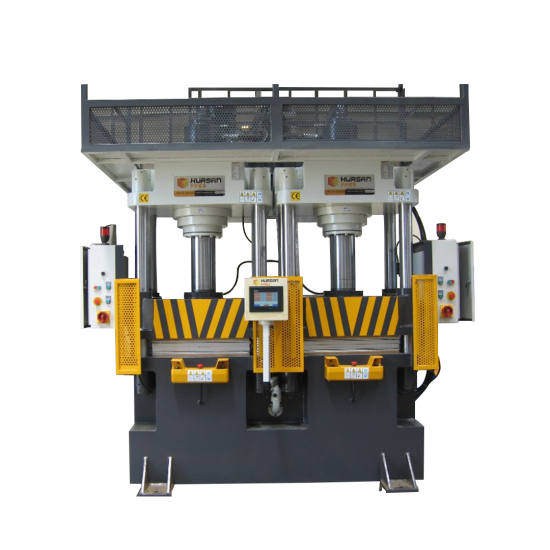 Hürsan 150 x 150 Ton 500 x 500mm Tabla İki tabla Arası 500mm Strok 400mm Kauçuk Presi
