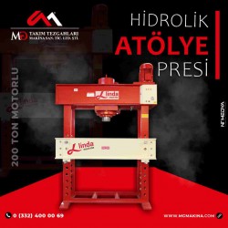 200 Ton Motorlu Hidrolik Atölye Presi  - Hydraulic Workshop Press