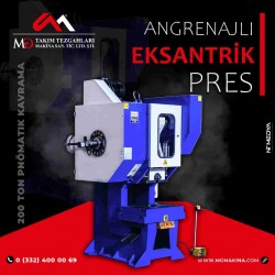 200 Ton Pnömatik Kavrama Angrenajlı Eksantrik Pres - Eccentric Press