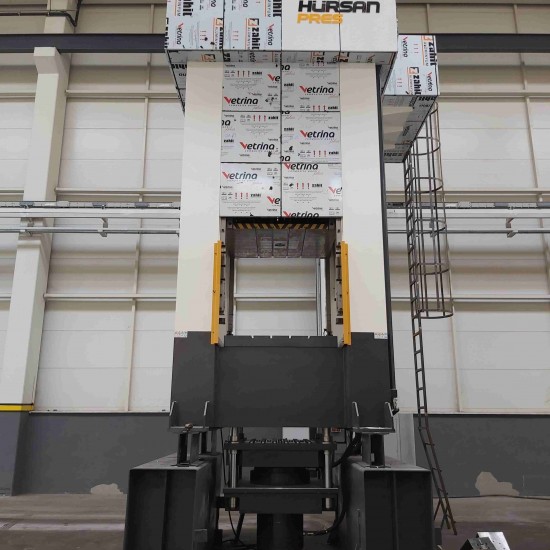 400 Ton Hürsan Sıvama Pres Tabla 1500 x 1250 - Hydraulic Spinning Press