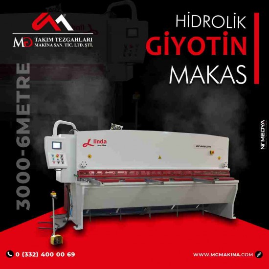 3000 x 6mm guillotine shear - Giyotin Makas