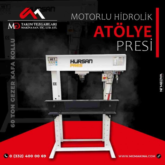 60 Ton Gezer Kafa Kollu Motorlu Hidrolik Atölye