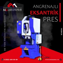 80 Ton Pnömatik Kavrama Angrenajlı Eksantrik Pres - Eccentric Press