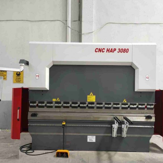 CNC 3100 x 80 Ton 3 Eksen Motorlu Bombeleme Hidrolik Abkant Pres - Press Brake( SIFIR )