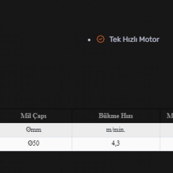 PK-35 3 Toplu Motorlu Profil & Boru Bükme Makinesi
