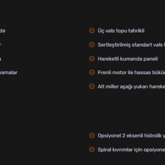 HPK-65 Hidrolik 3 Toplu Profil & Boru Bükme Makinesi