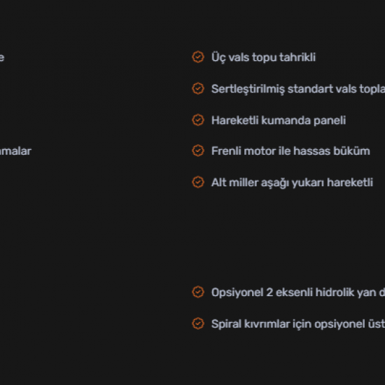 HPK-80 Hidrolik 3 Toplu Profil & Boru Bükme Makinesi