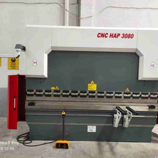 CNC 3100 x 80 Ton 3 Eksen Motorlu Bombeleme Hidrolik Abkant Pres - Press Brake( SIFIR )