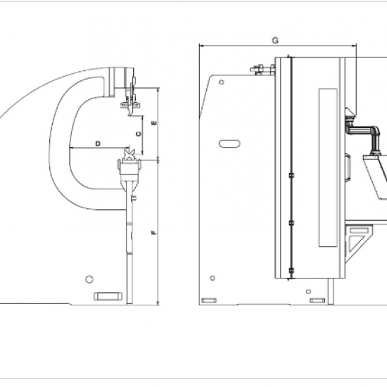 CNC 1600 x 60 Ton Linda Abkant Pres - Press Brake ( SIFIR )
