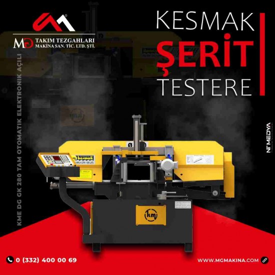 KME DG GK 280 Tam Otomatik Elektronik Açılı Kesmak Şerit Testere