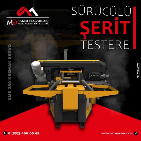 KMS 280 Kesmak Servo Sürücülü Şerit Testere