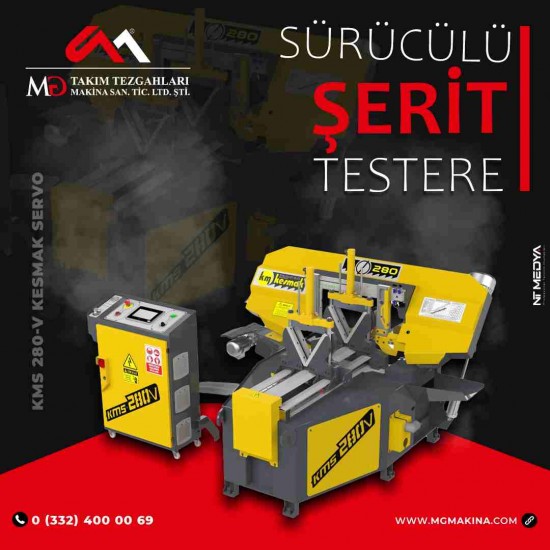 KMS 280-V Kesmak Servo Sürücülü Şerit Testere