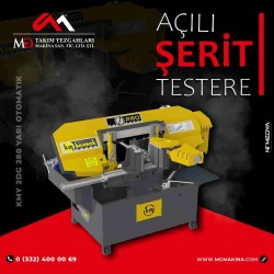 KMY 2DG 280 Yarı Otomatik Açılı Şerit Testere