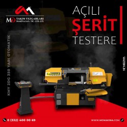 KMY 2DG 350 Yarı Otomatik Açılı Şerit Testere