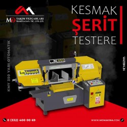 KMY 350 Yarı Otomatik Kesmak Şerit Testere