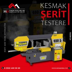 KMY 450 Yarı Otomatik Kesmak Şerit Testere