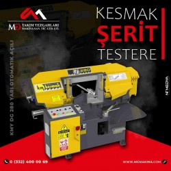 KMY DG 280 Yarı Otomatik Açılı Kesmak Şerit Testere