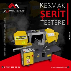 KMY DG 400 Yarı Otomatik Açılı Kesmak Şerit Testere
