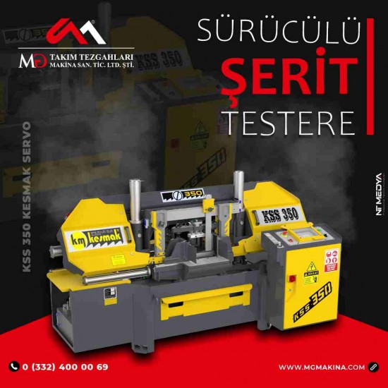 KSS 350 Kesmak Servo Sürücülü Şerit Testere