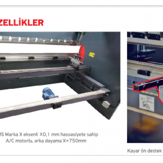 CNC 1600 x 60 Ton Linda Abkant Pres - Press Brake ( SIFIR )