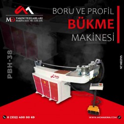 PBH-38 Boru ve Profil Bükme Makinesi - Profile and Pipe Bending