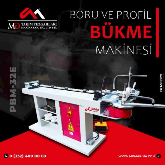 PBM-32 E Boru ve Profil Bükme Makinesi - Profile and Pipe Bending