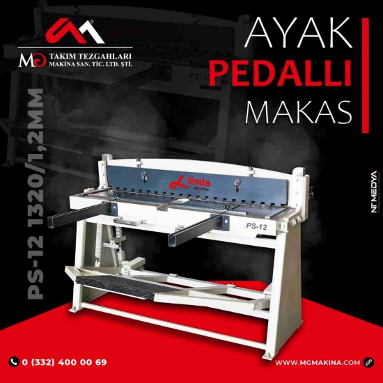 PS-12 1320×1,2mm Ayak Pedallı Makas