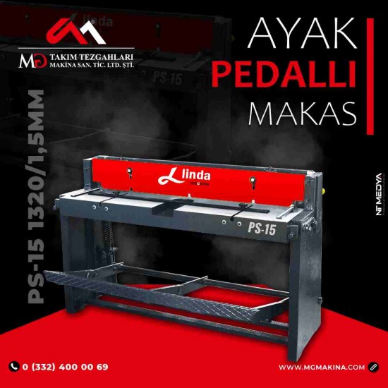 PS-15 1320×1,5mm Ayak Pedallı Makas