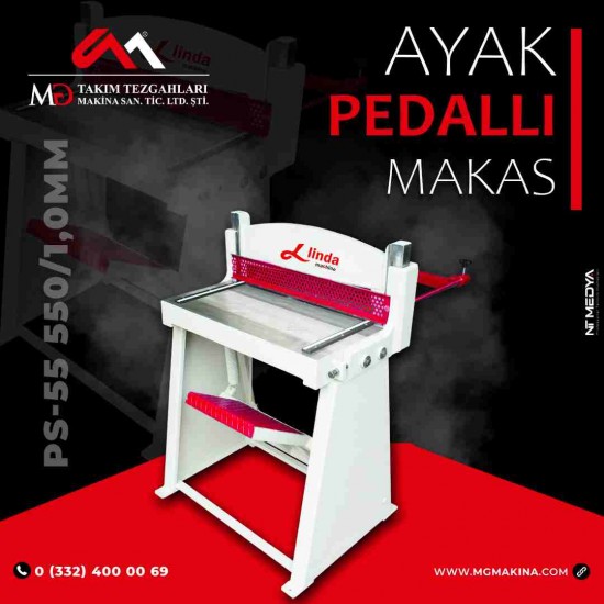 PS-55 550×1,0mm Ayak Pedallı Makas