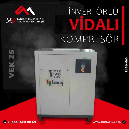 VEK 25 İnvertörlü Vidalı Kompresör
