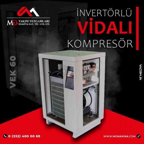 VEK 60 İnvertörlü Vidalı Kompresör