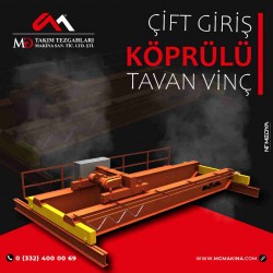 Çift Giriş Köprülü Tavan Vinçleri