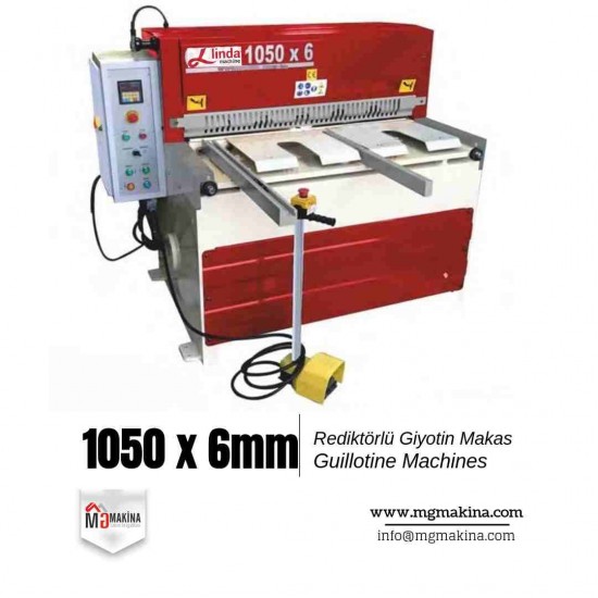LRGM 1050 x 6mm Rediktörlü Giyotin Makas - Guillotine Machines