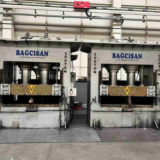 500 Ton Sıvama Pres Bagcısan Marka  Tabla 2100 x1500mm  